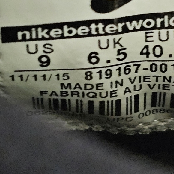 Nike FS Lite Run 3 Sneakers Womens Performace Running Shoe  Size 9 Black/Gray - Picture 9 of 11